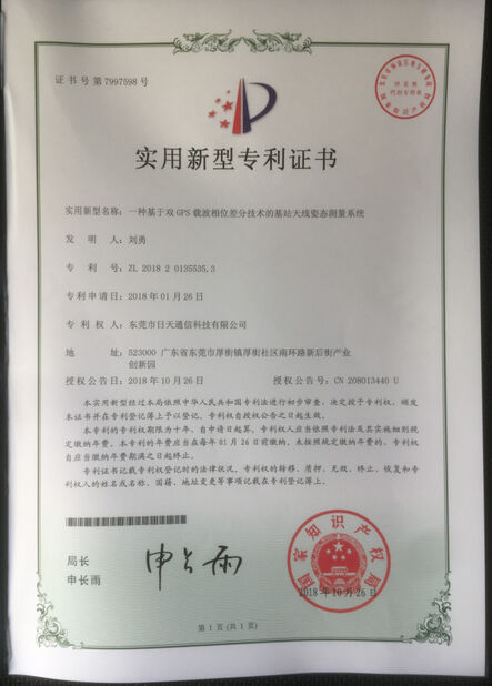 चीन Dongguan RitianLink Technology Co., Ltd. प्रमाणपत्र